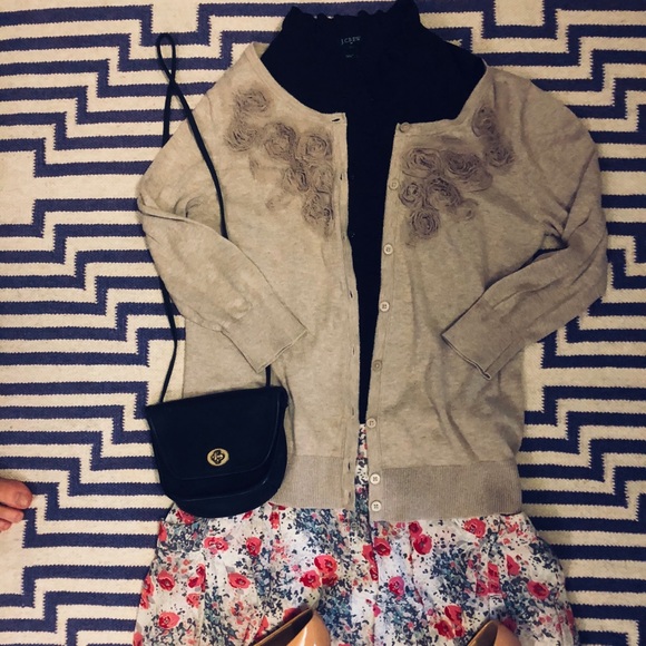 JCrew Black Ruffles Top - Picture 2 of 7